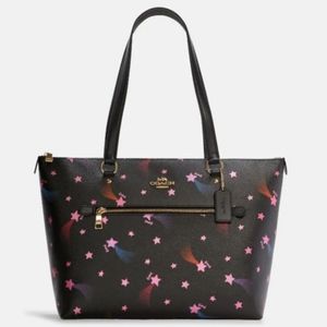 NWT COACH DISCO STAR PRINT GALLERY TOTE BAG C7668 HANDBAG GREAT GIFT